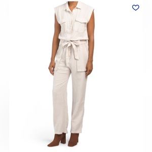Young Fabulous & Broke Cuba Linen Jumpsuit (never worn)